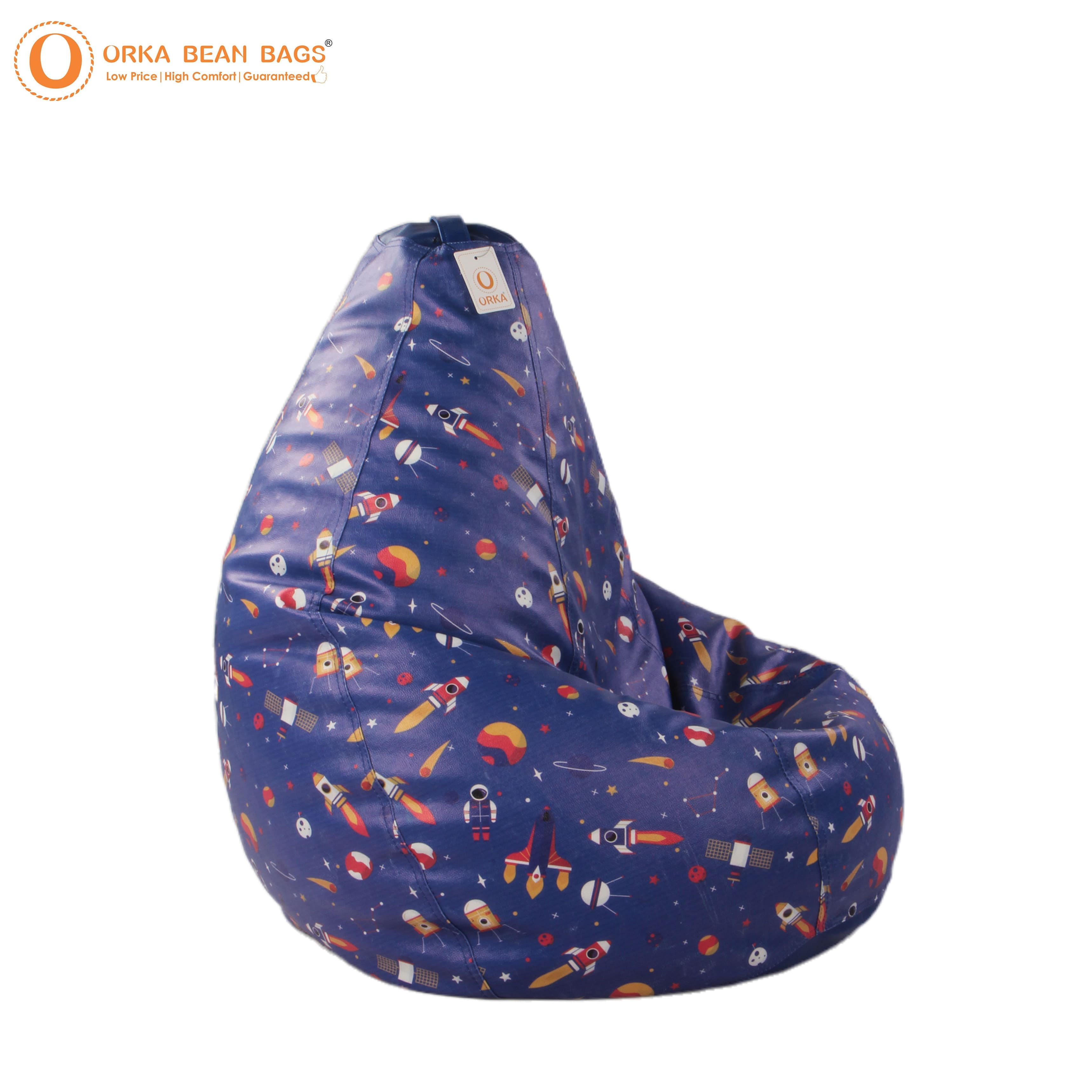 Orka Digital Printed XXXL Bean Bag Filled With Beans view 7